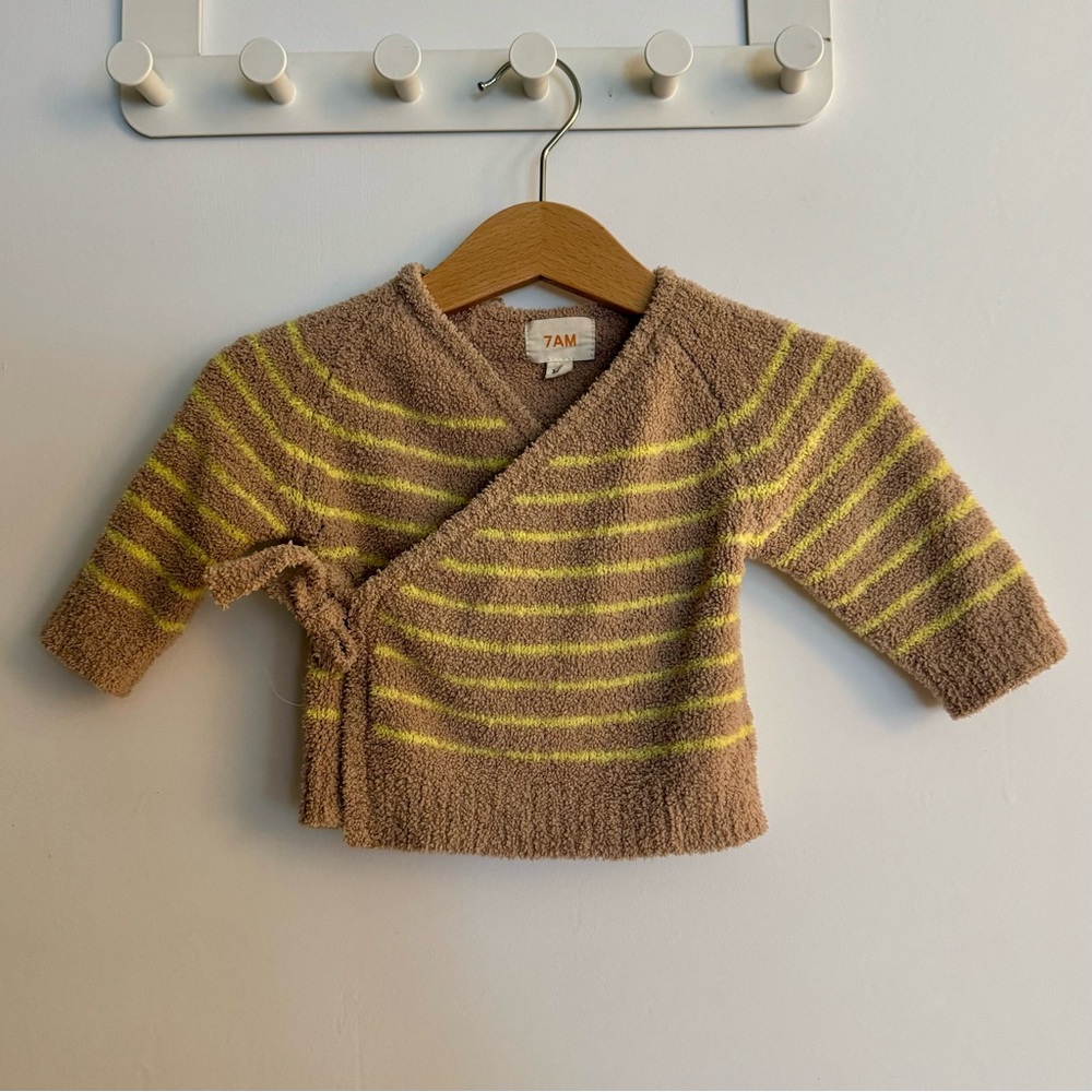 7 A.M. Enfant Fuzzy Wrap Top | 3-6mos